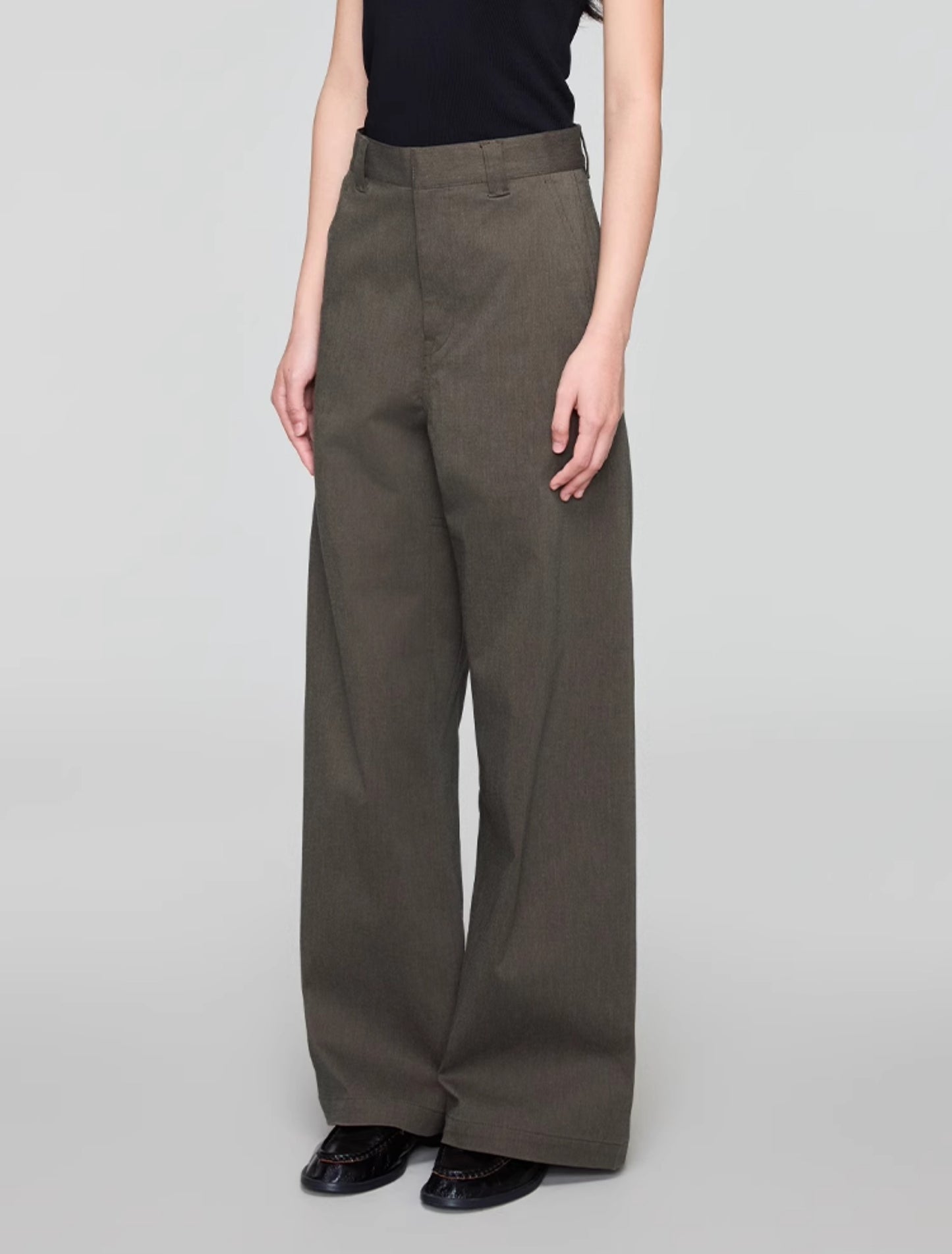 Wide Leg A-Line Casual Pants