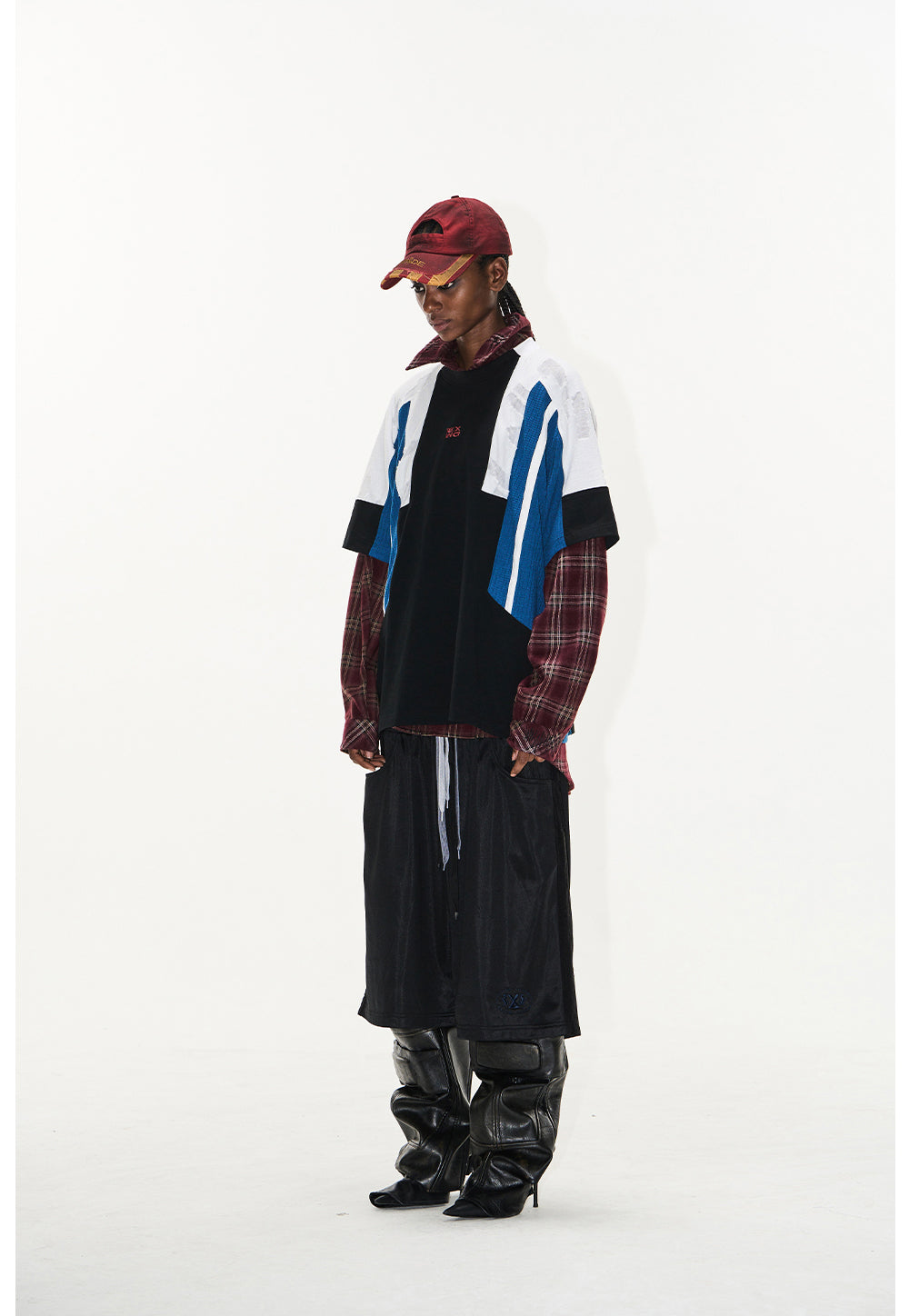 Color Scheme Texture Embroidery T-Shirt