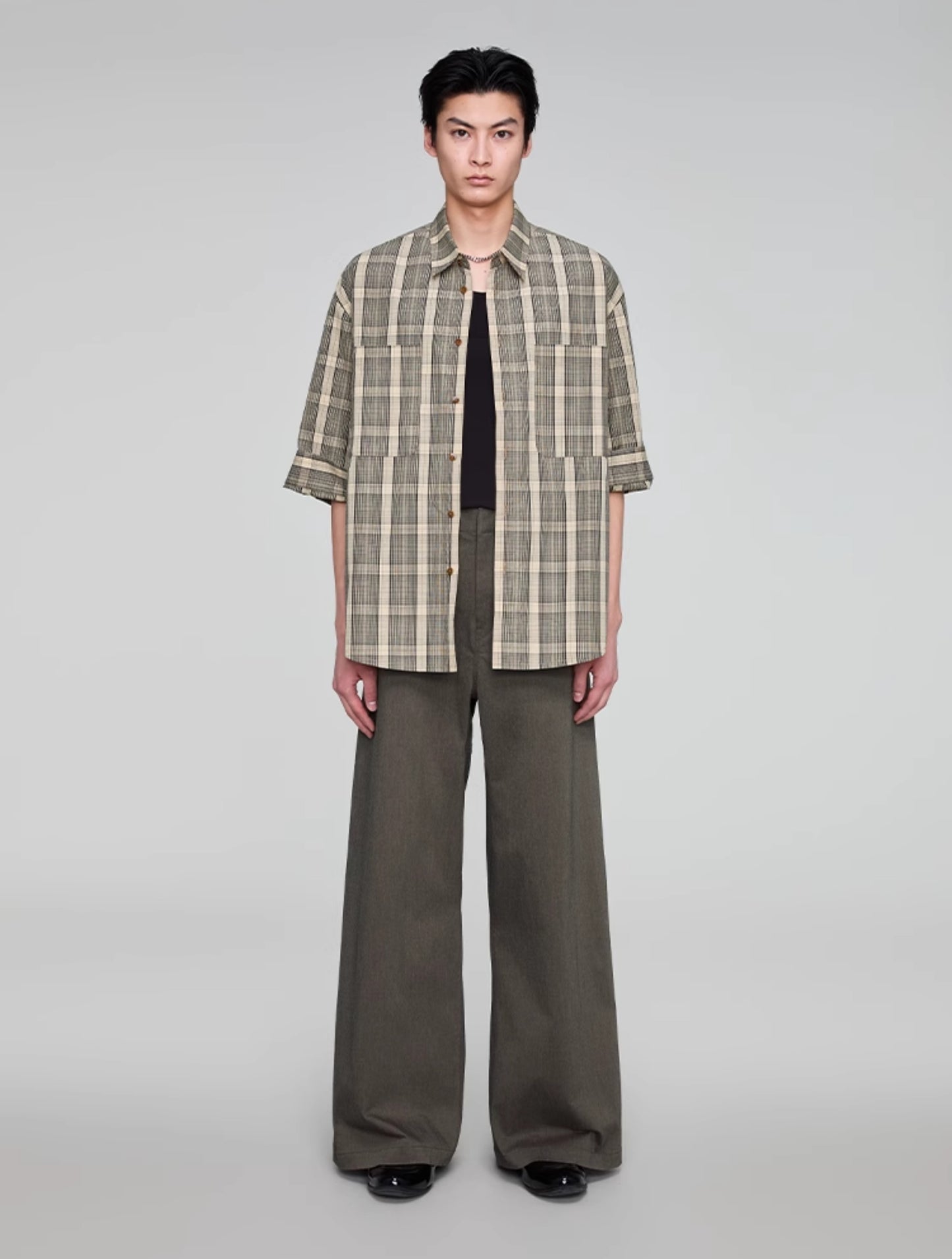 Wide Leg A-Line Casual Pants