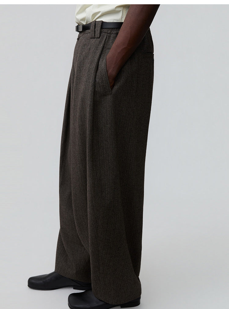 Loose-Fit Tapered Casual Pants