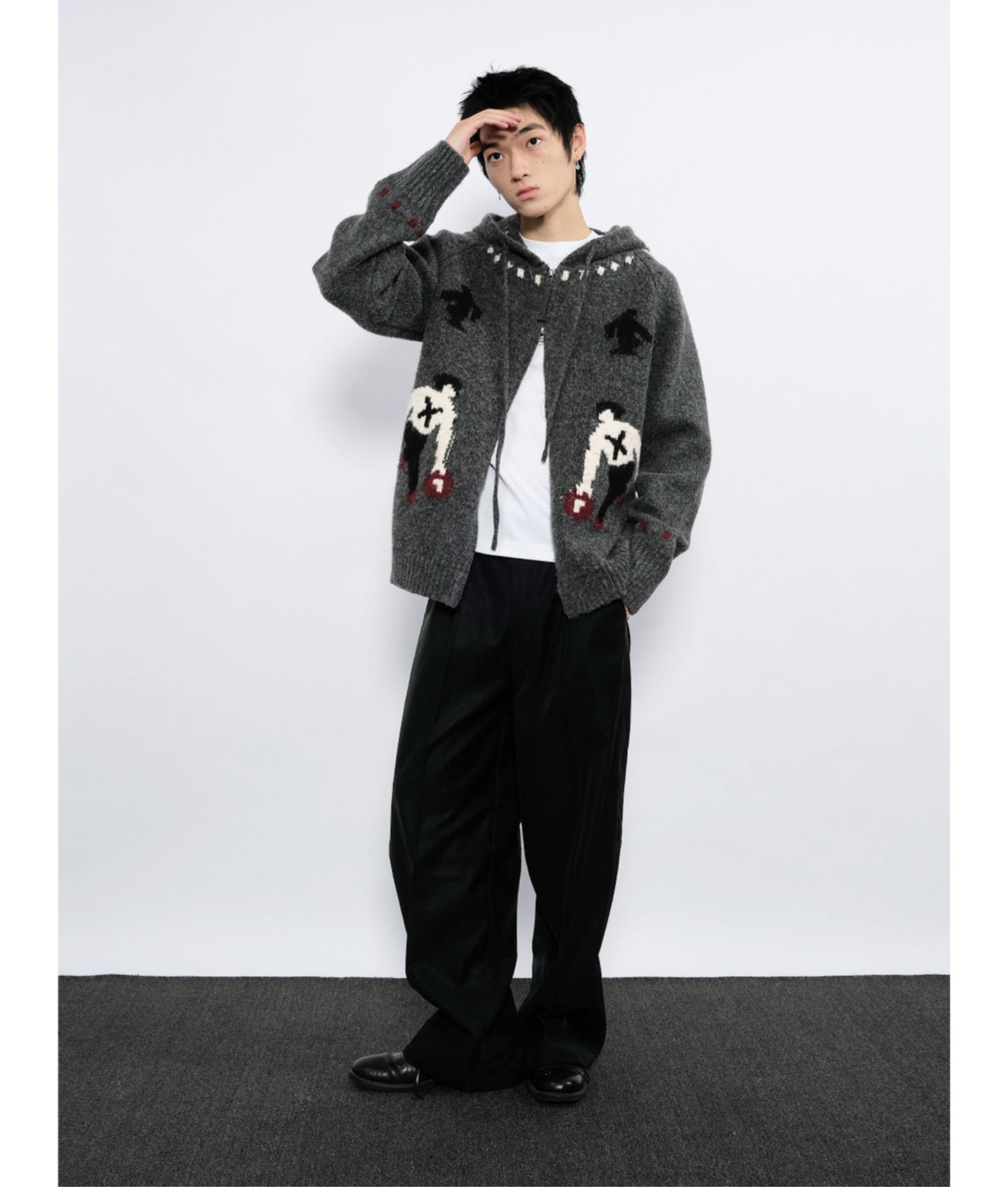 Leather Workwear Casual Pants