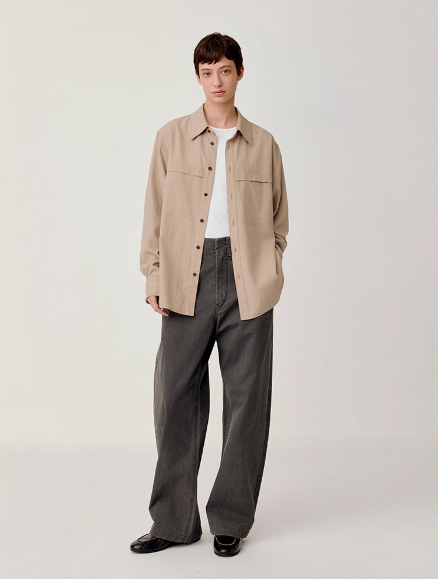 Shirt with patch pockets