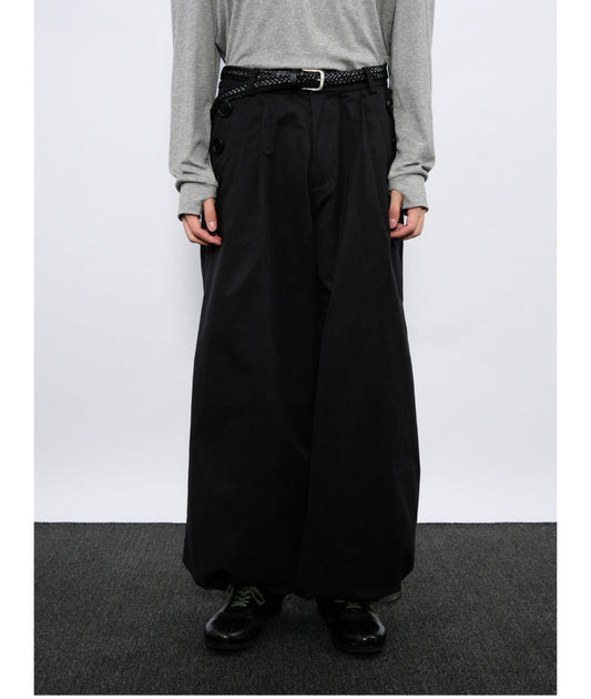 Side Button Casual Pants