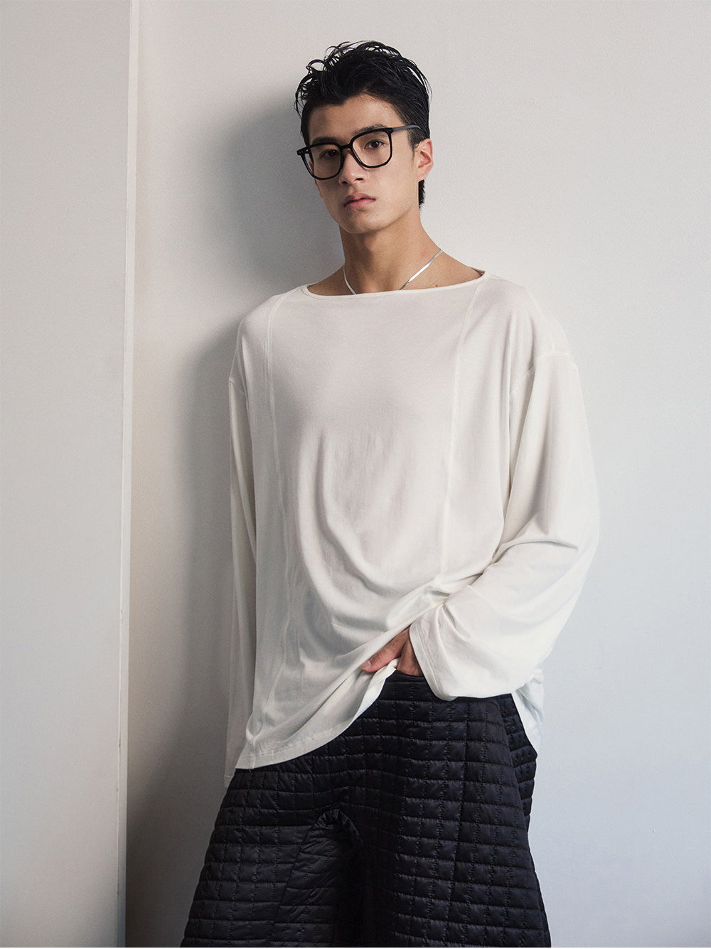 Relaxed Off-Shoulder T-Shirt