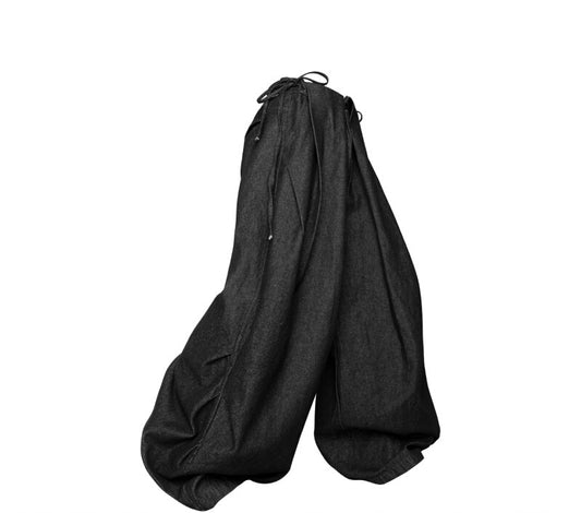 Double-Wide Pleated Casual Pants