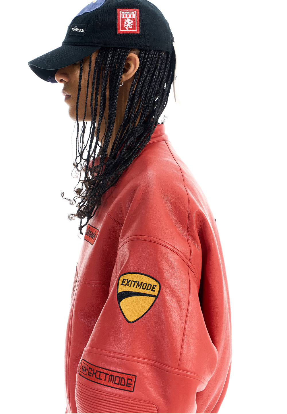 Oversized Racing Leather Jacket