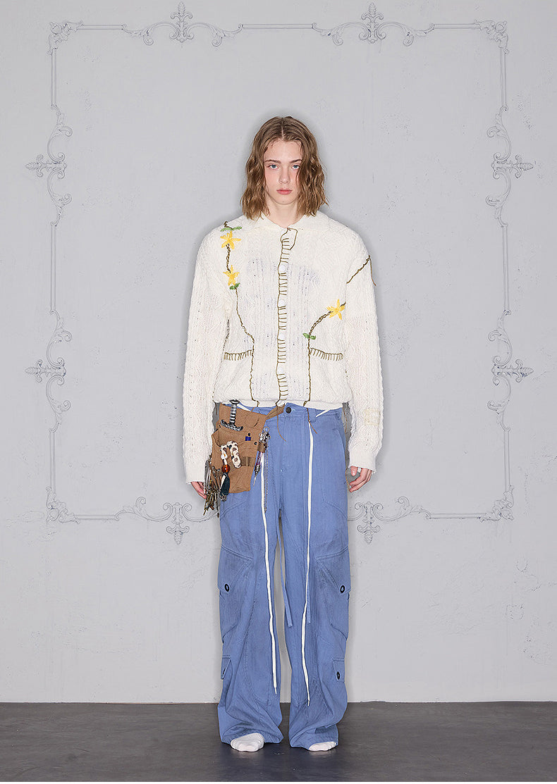 Cable Knit Lazy Cardigan