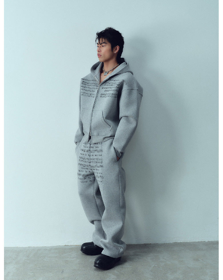 Loose Fit Air Layer Sweatshirt Set
