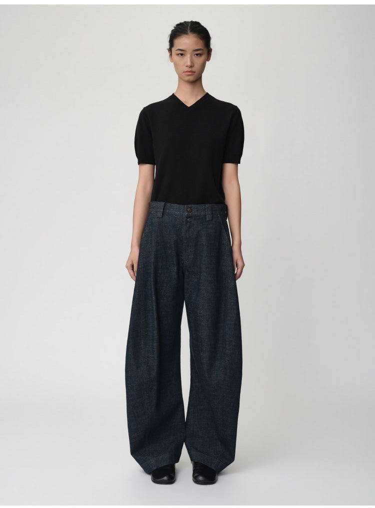 Loose-Fit Casual Denim Pants