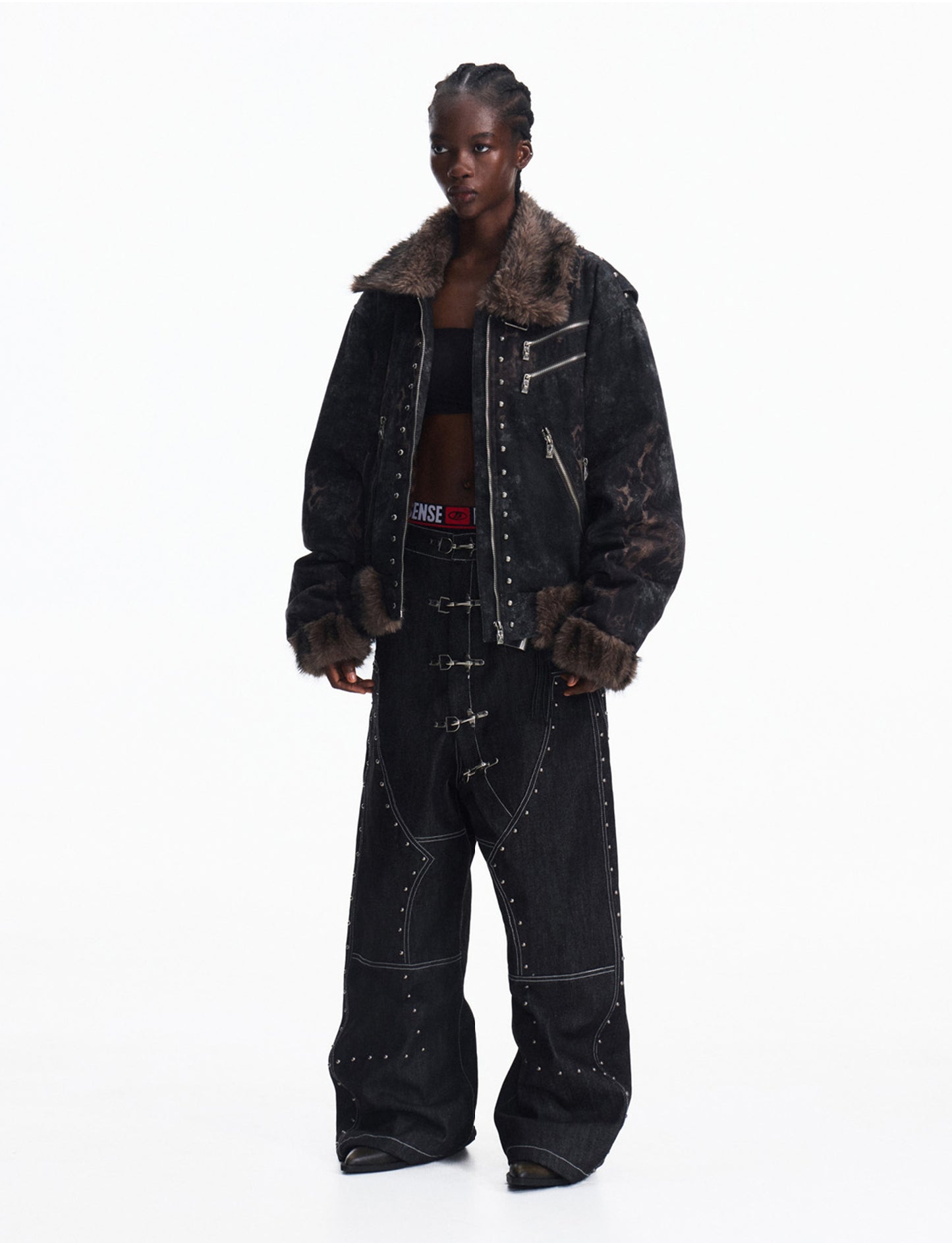 Faux Mink Fur Jacket