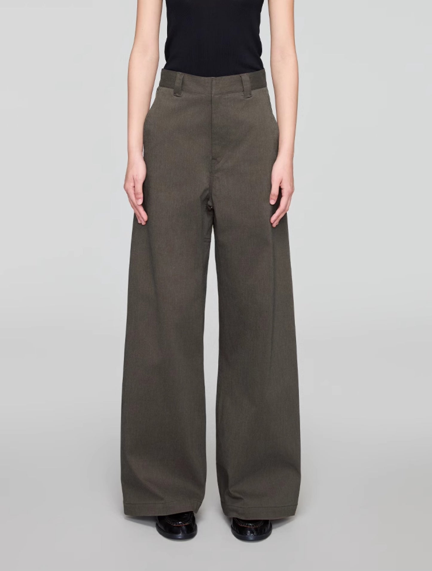 Wide Leg A-Line Casual Pants