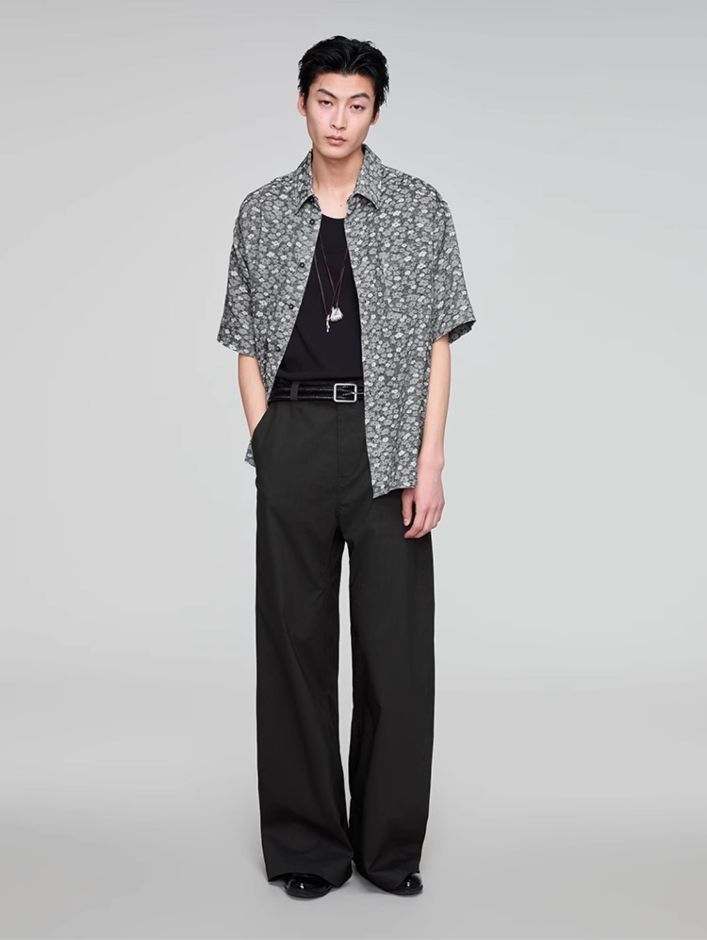 Wide Leg A-Line Casual Pants