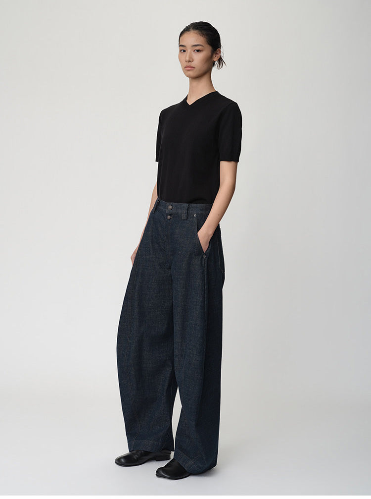 Loose-Fit Casual Denim Pants