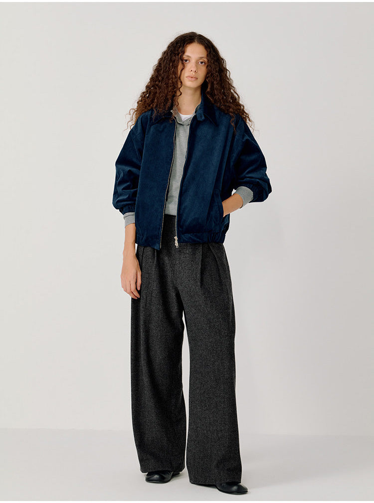 Pleated Adjustable Loose Casual Pants
