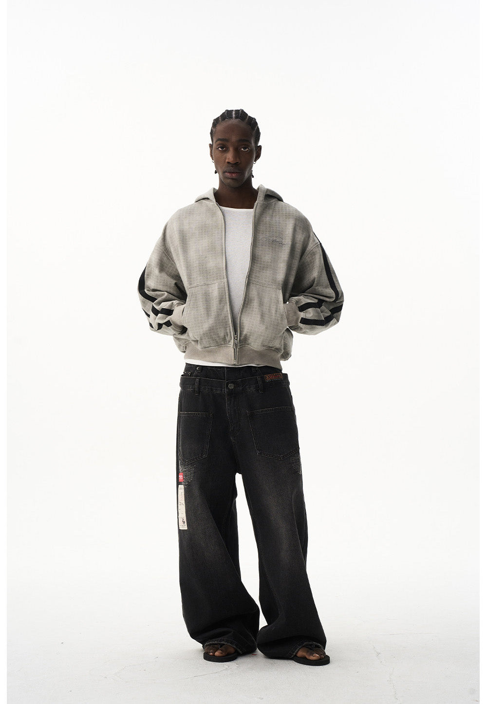 Embroidered Hooded Sweatshirt