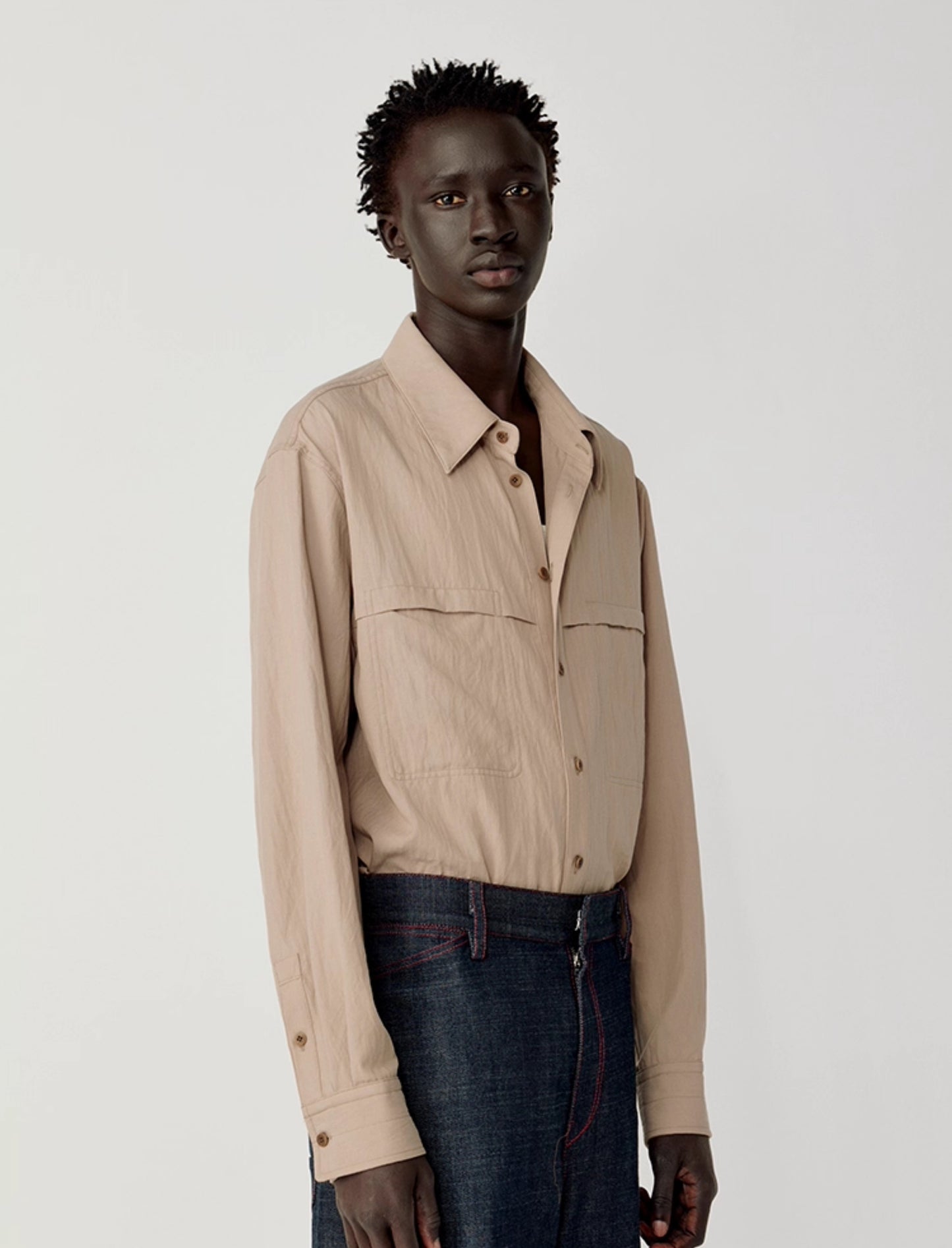 Shirt with patch pockets