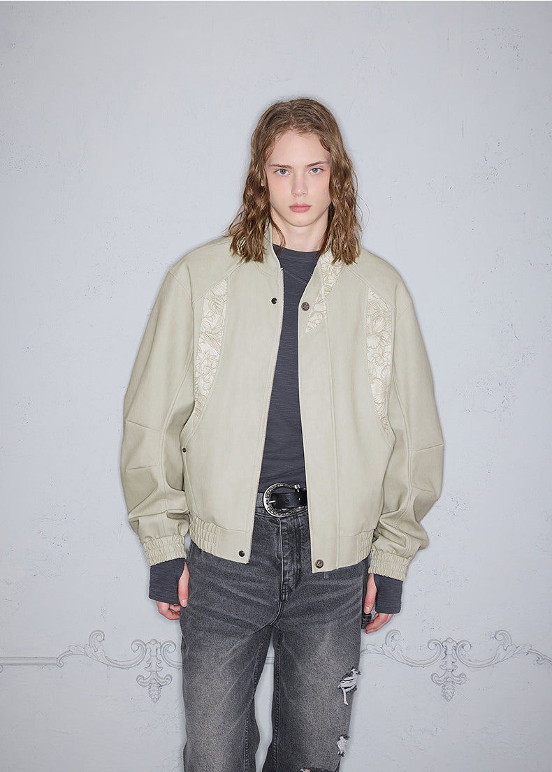 Stitch Leather Jacket