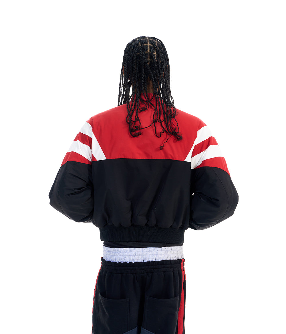 Color Block Bomber Jacket