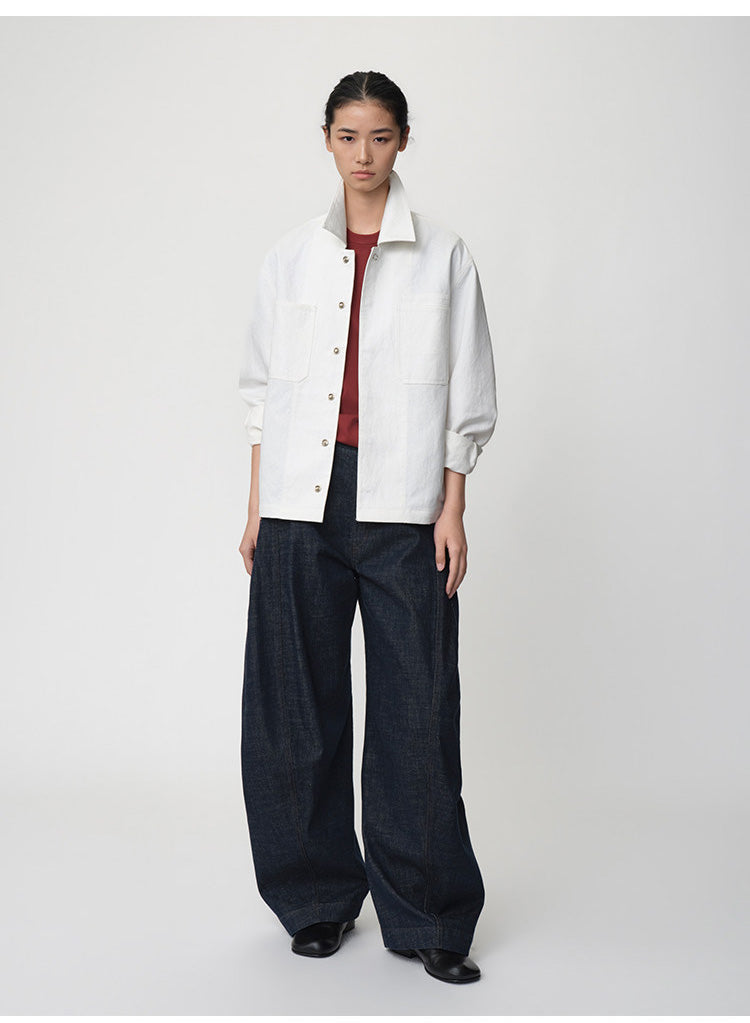 Loose-Fit Casual Denim Pants