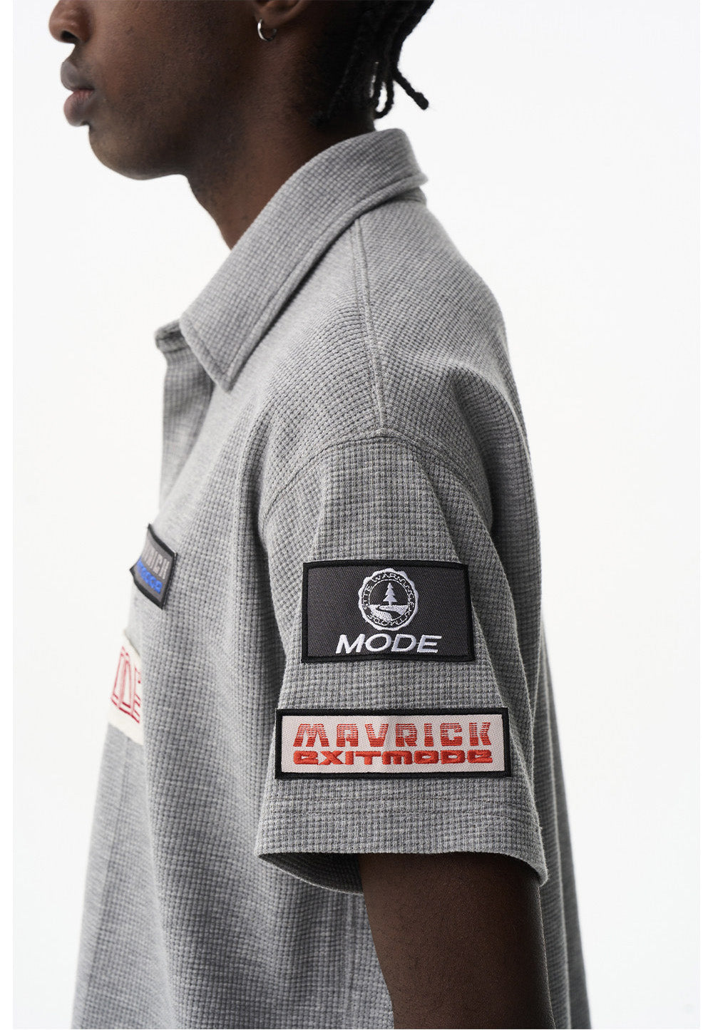 Waffle Badge Polo Shirt