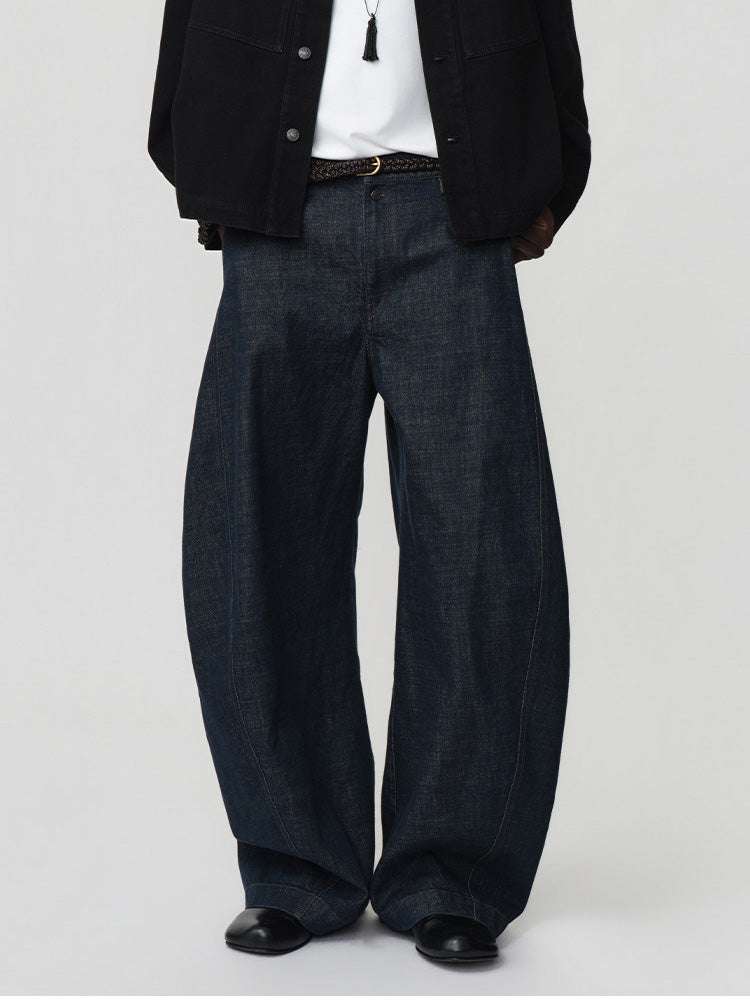 Loose-Fit Casual Denim Pants