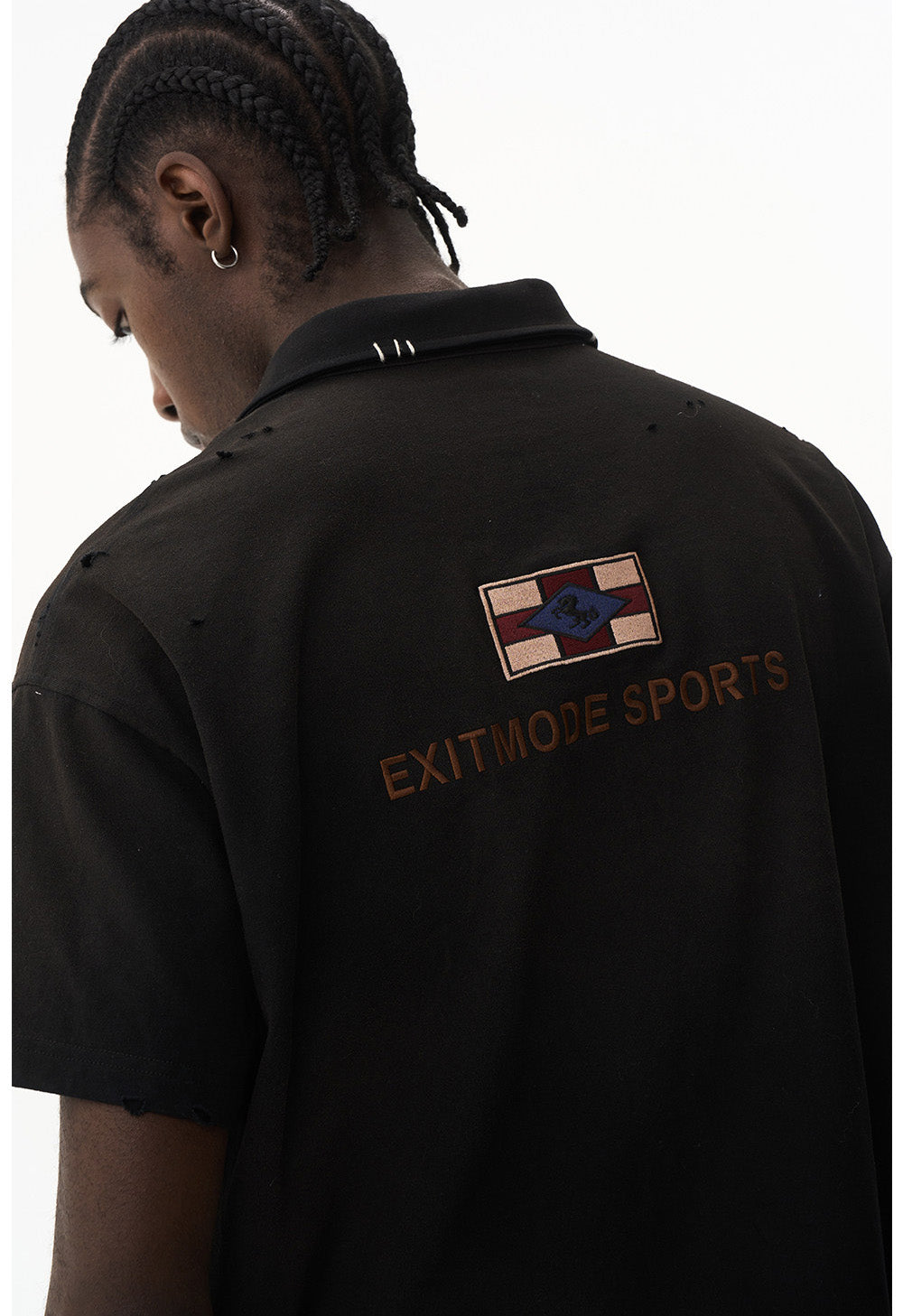 Relaxed Casual Embroidered Polo Shirt