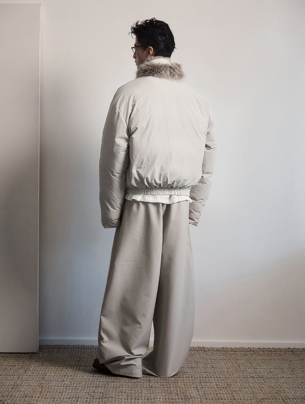 Adjustable Fur Collar Down Jacket