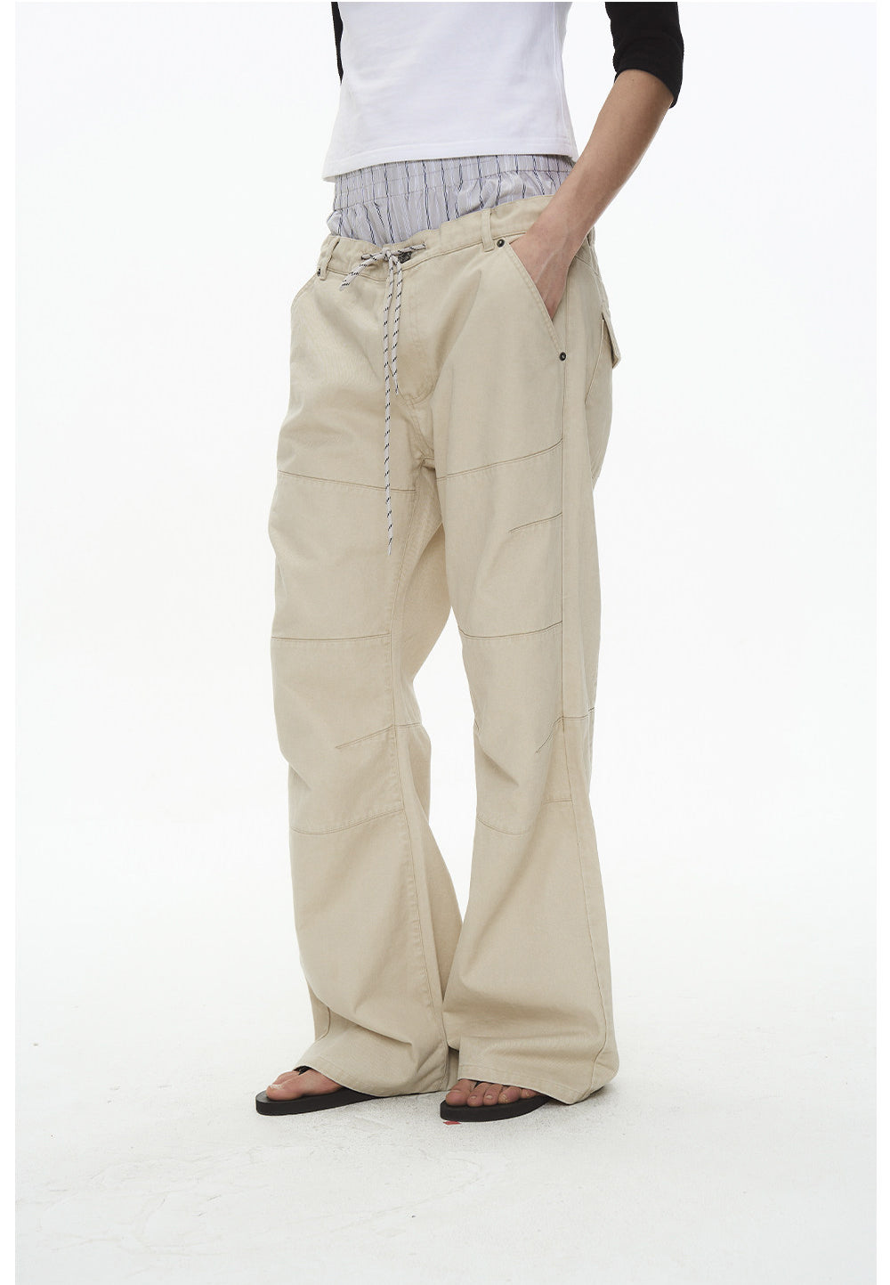 Microfleece Loose-Fit Casual Pants
