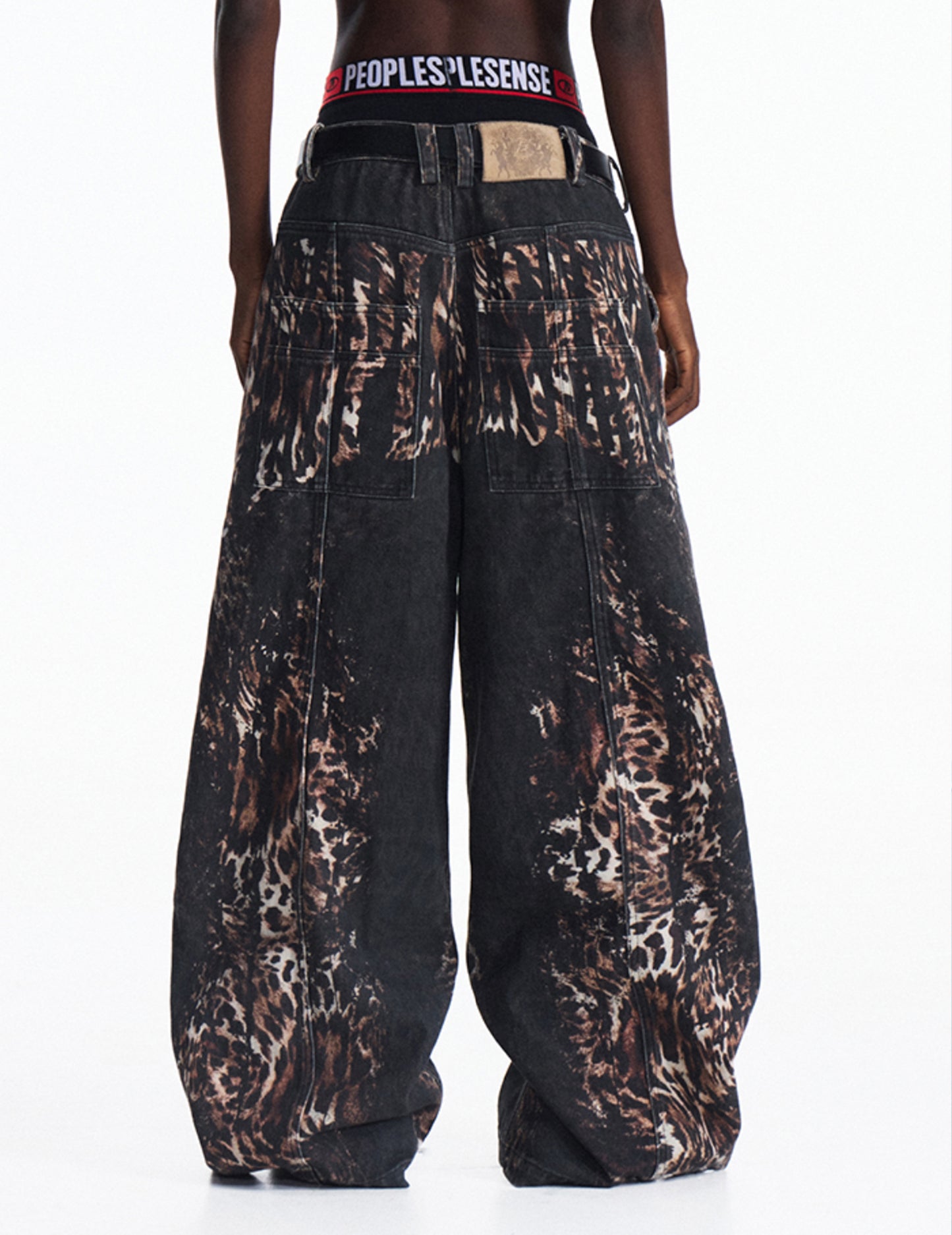 Digital Full-Print Jeans