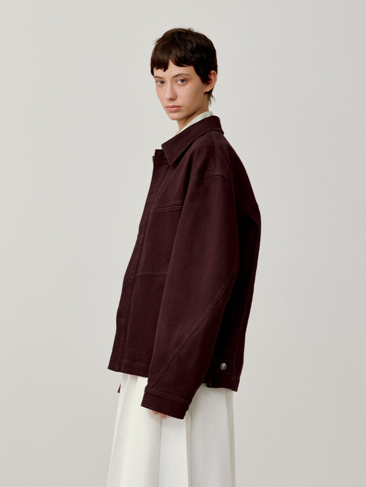 Patch Pocket Loose Jacket