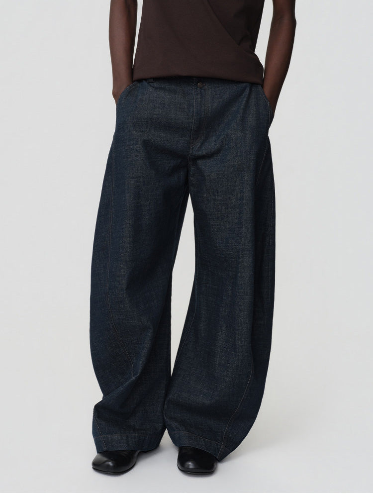 Loose-Fit Casual Denim Pants