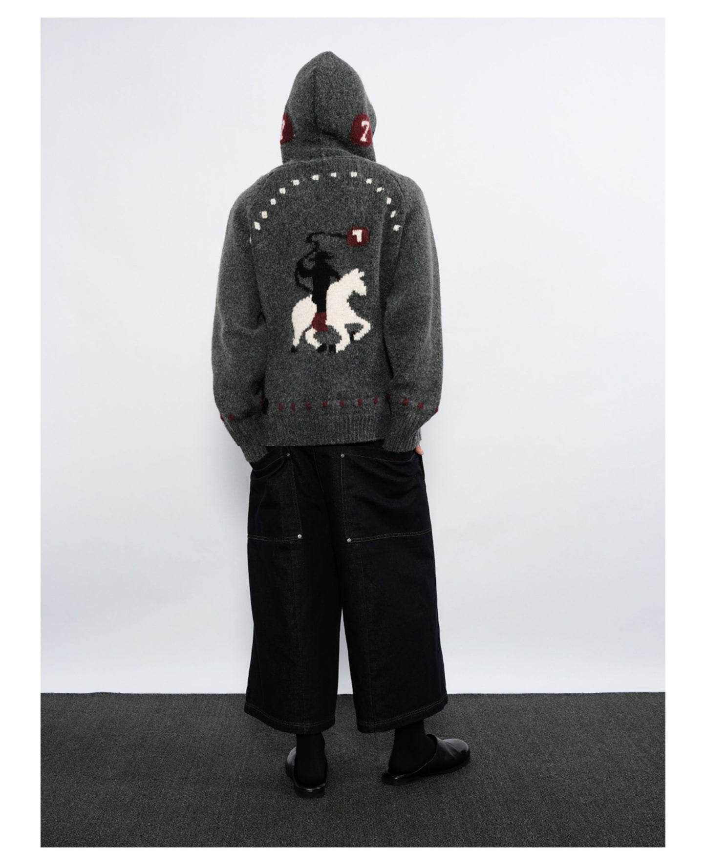 Double-Zipper Hooded Cardigan