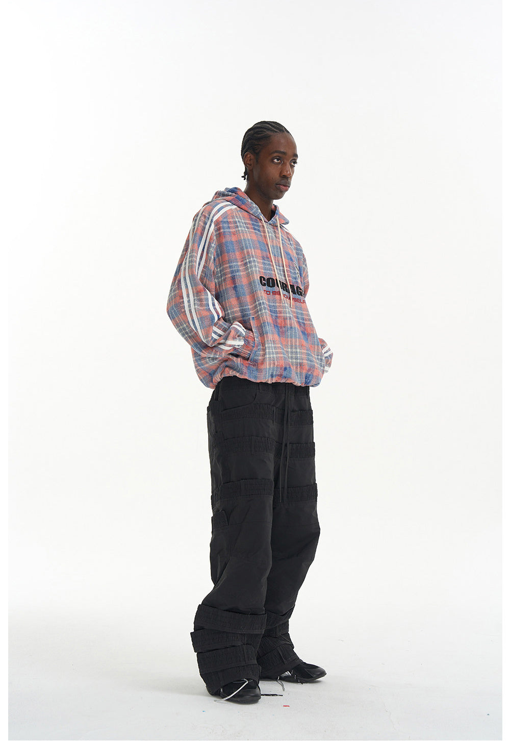 Checkered Pullover Sweatshirt